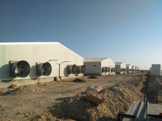 مزرعه فولادی خانه حیوانات یک شیب پرورش دام سفارشی