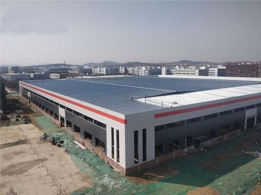 ساختمان های اداری SGS ساختمانی فولادی OEM انبار ساختمانی فولادی
