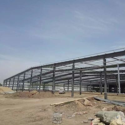 ساختمان انبار پنجره های PVC ساختمانی فولادی جوش شده انبار OEM