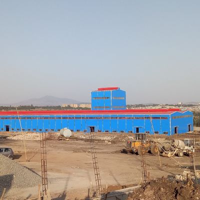 کارگاه ساختمانی فولادی سفارشی با پنجره های PVC و قاب H