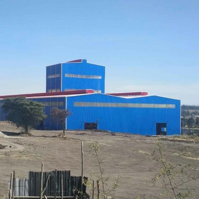 کارگاه ساختمانی فولادی سفارشی با پنجره های PVC و قاب H