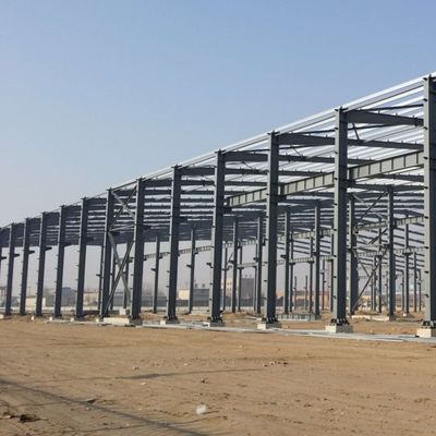 ساختار فولادی با کیفیت بالا ساختمان کارخانه انبار مقاوم در برابر باد و مقاومت در برابر زلزله