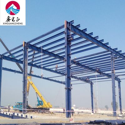 انبار ساختار فولادی ماژولار قابل تنظیم با طراحی ساختمان کارخانه
