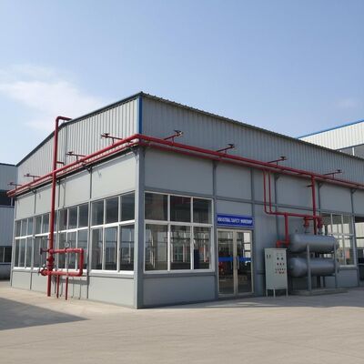 کارگاه فولاد ضد آتش شامل سیستم ضد آتش اختیاری طراحی شده برای برآورده کردن استانداردهای سختگیرانه ایمنی صنعتی