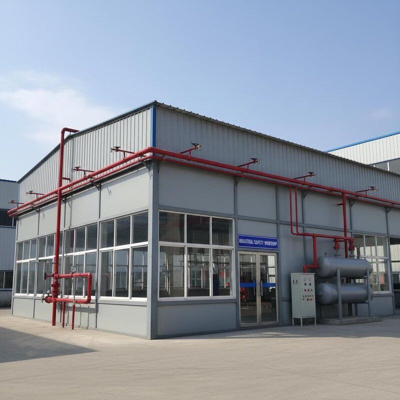 کارگاه فولاد ضد آتش شامل سیستم ضد آتش اختیاری طراحی شده برای برآورده کردن استانداردهای سختگیرانه ایمنی صنعتی