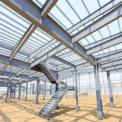 گرم غوطه ور گالوانیزه ساختارهای فولادی از پیش ساخته شده انبار کل سیستم خانه ساختمان کارخانه